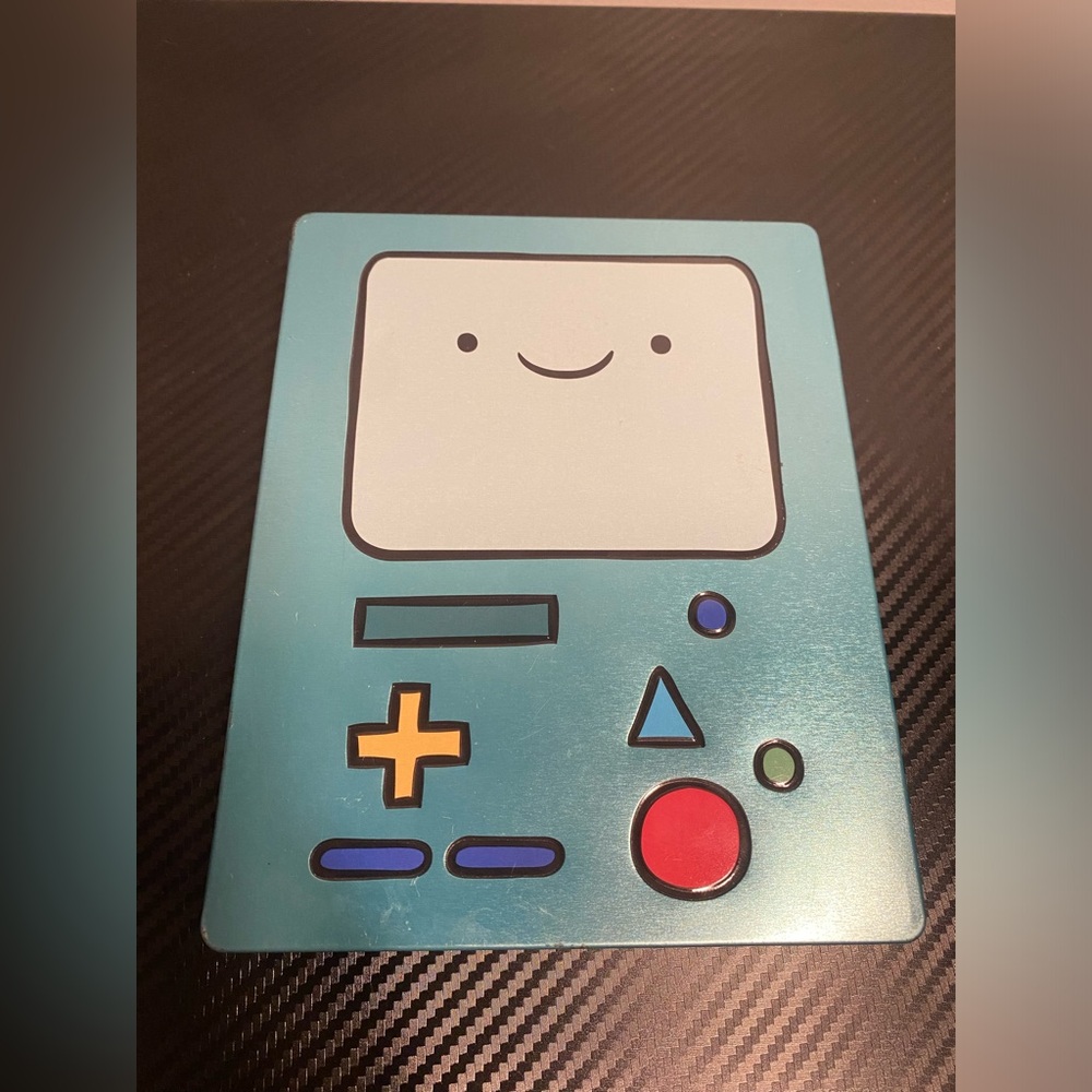 Teal Video Game Case with Adventure Time Inserts GAME NOT INCLUDED!